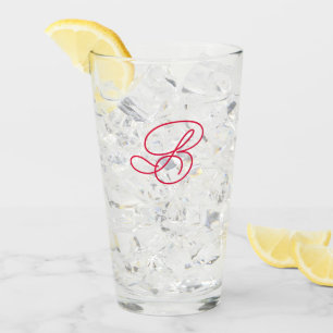 Elegant Monogram Initial Typography Logo Glass