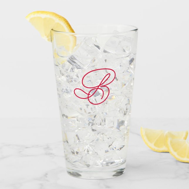 Elegant Monogram Initial Typography Logo  Glass (Front Ice)