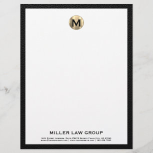 Elegant Monogram Letterhead