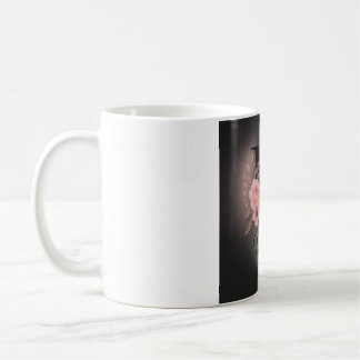 Elegant Monogram M Mug – Custom Floral Letter Coff