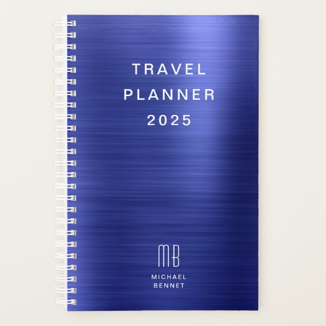 Elégant Monogram Marine Blue Travel (Devant)