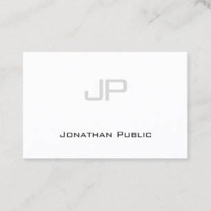 Elegant Monogram Minimalist Design Trendy Modern Business Card