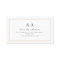 Elegant monogram minimalist website Insert card