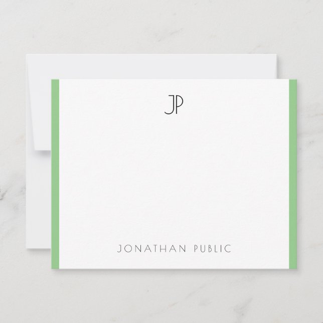 Elegant Monogram Modern Simple Template Trendy (Front)