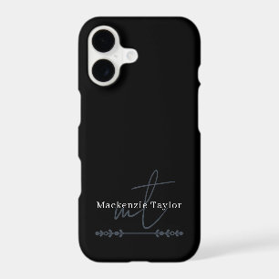 Elegant Monogram Name Personalized Text 