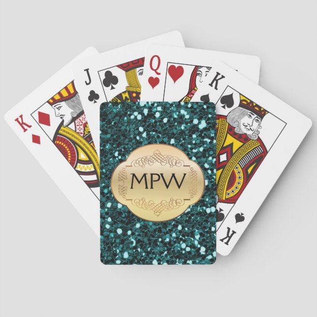 Elegant Monogram - Playing Cards - SRF (Back)