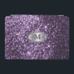 Elegant Monogram Purple Glitter and Silver iPad Mini Cover<br><div class="desc">Electronic Cover ready for you to personalize. ✔Note: Not all template areas need changed. 📌If you need further customization, please click the "Click to Customize further" or "Customize or Edit Design"button and use our design tool to resize, rotate, change text colour, add text and so much more.⭐This Product is 100%...</div>