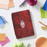 Elegant Monogram Red Glitter and Silver iPad Pro Cover<br><div class="desc">Elegant Monogram iPad Cover ready for you to customize. ⭐This Product is 100% Customizable. *****Click on CUSTOMIZE BUTTON to add, delete, move, resize, changed around, rotate, etc... any of the graphics or text or use the fill in boxes. ⭐99% of my designs in my store are done in layers. This...</div>