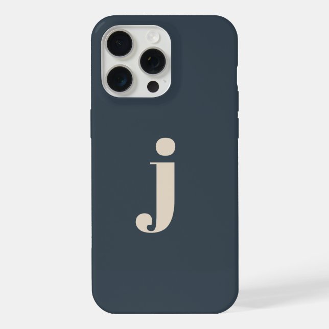 Elegant Monogram Sage Green iPhone Case (Back)