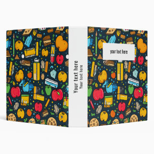 Elegant Monogram Script Office School Binder