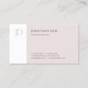 Elegant Monogram Template Modern Simple Chic Business Card