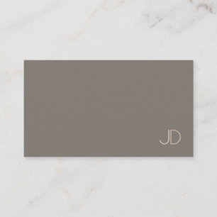 Elegant Monogram Template Modern Sophisticated Business Card