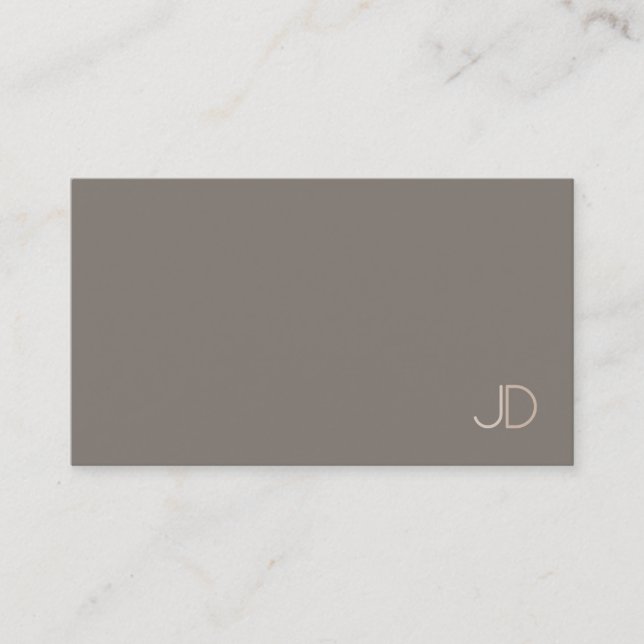 Elegant Monogram Template Modern Sophisticated Business Card (Front)