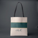 Elegant Monogram Tote |Sophisticated Stripe Design Bag<br><div class="desc">A beautifully refined tote bag with a sophisticated striped design and a delicate personalized monogram detail. The clean colour-block layout, deep elegant accents and subtle initials create a look that feels polished, feminine and quietly luxurious — perfect for women who love personal style without anything too loud. Designed as an...</div>