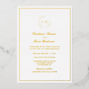 Elegant Monogram Wedding