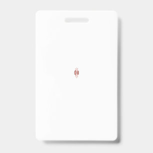 Elegant Monogram Wedding Badge