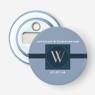 Elegant Monogram Wedding Favour Bottle Opener