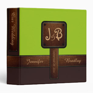 Elegant Monogram Wedding Planner #4 Binder