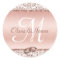 Elegant Monogram Wedding Rose Gold