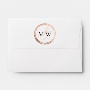 Elegant Monogram Wedding Suite Envelope