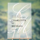 Elegant, Monogram, White, Transparent, Wedding