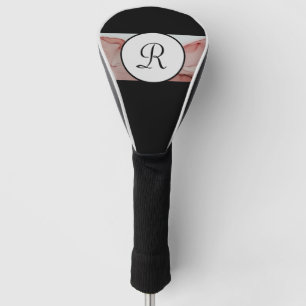 Elegant Monogram Woman’s Pink Golf Head Cover