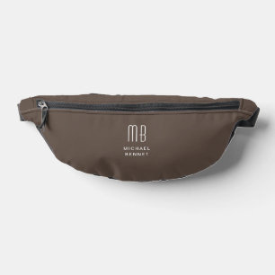 Élégant Monogramme Brown
