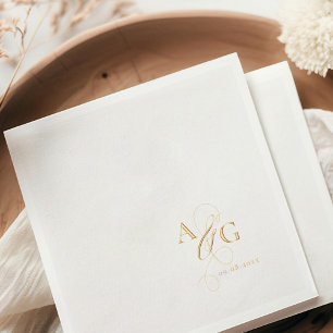 Élégant monogramme d'écriture esperluette mariage