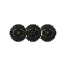 Élégant monogramme rayé sophistiqué
