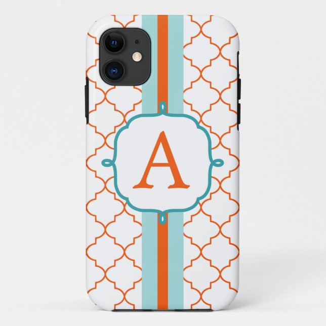 Élégant Monogramme Téléphone 5 Coque (Dos)