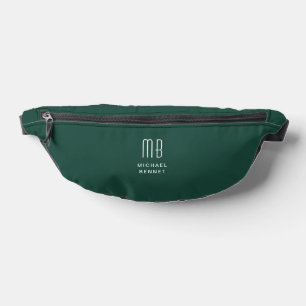 Élégant Monogrammé Vert