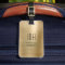 Elegant Monogrammed Gold Brushed Metallic