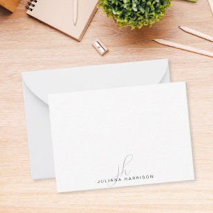 Elegant Monogrammed Personalized Card