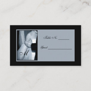 Elegant Monogrammed Place Card Table Setting