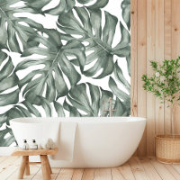 "Elegant Monstera Palm Leaves Pattern 