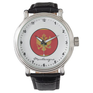 Elegant Montenegro Watch & Montenegro Flag