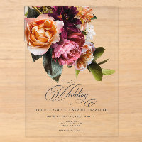 Elegant Moody Burgundy & Pink Floral Wedding