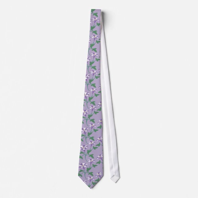 elegant morning glories necktie (Front)