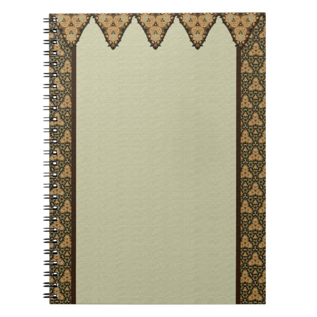 Elegant Moroccan Design Notebook (Front)