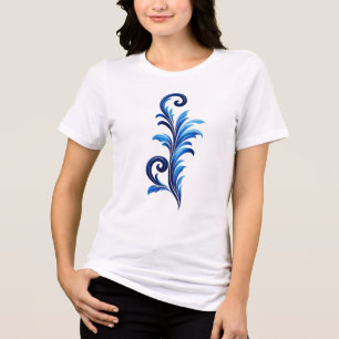 Elegant Moroccan Ornamental Pattern Traditional Tri-Blend Shirt