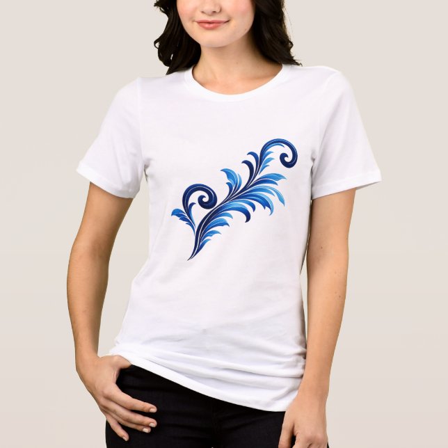 Elegant Moroccan Ornamental Pattern | Traditional  Tri-Blend Shirt (Front)