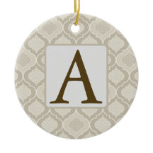 Elegant Moroccan Trellis Pattern in Neutral Tones