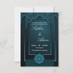 Elegant Moroccan Wedding Invitation