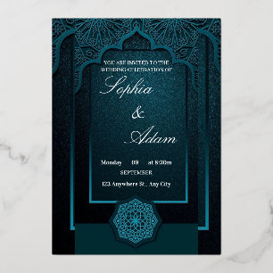 Elegant Moroccan Wedding Invitation