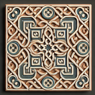 Elegant Moroccan Zellige Tile – Intricate Geo