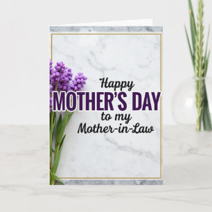 Elegant Mother In Law Day Card