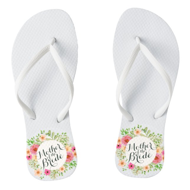 Elegant Mother of the Bride Wedding Flip Flops (Footbed)