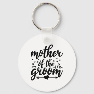 Elegant Mother Of The Groom Wedding Marriage Mom  Keychain
