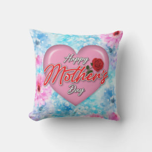 Elegant Mother’s Day Design Minimalist Editable Throw Pillow