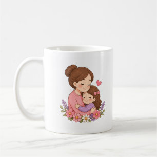 Elegant Mother’s Day Floral Stickers Coffee Mug